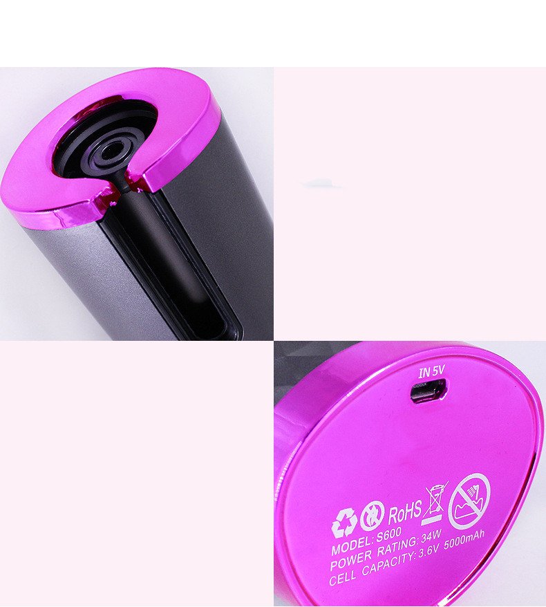 Rechargeable Automatic Hair Curler Women Portable Hair Curling Iron LCD Display Ceramic Curly Rotating Curling Wave Styer - Image 10