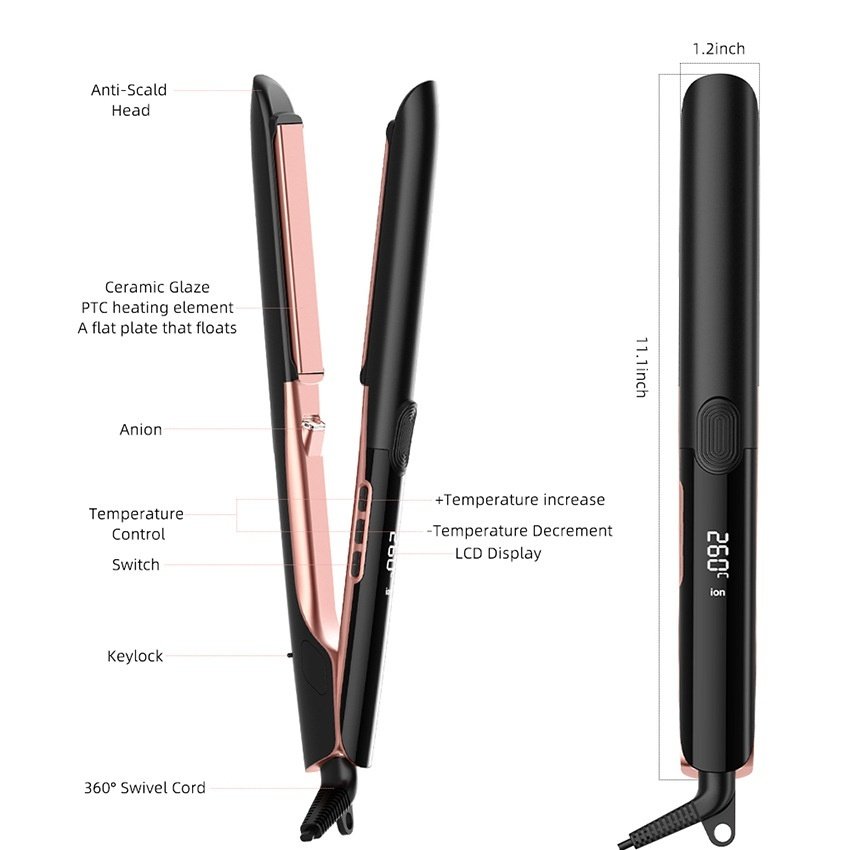 Hair Straightener Anion Hair Straighter Hair Curler - Image 4