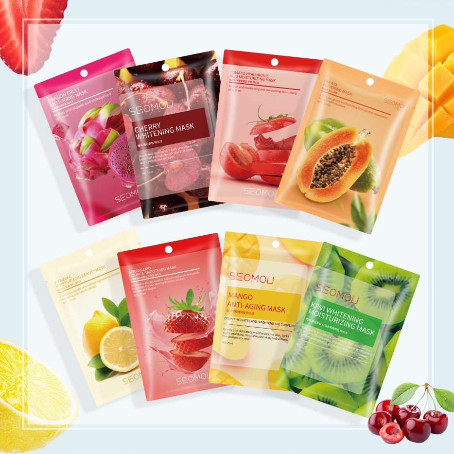 SEOMOU Papaya Face Mask 10pcs - Image 2