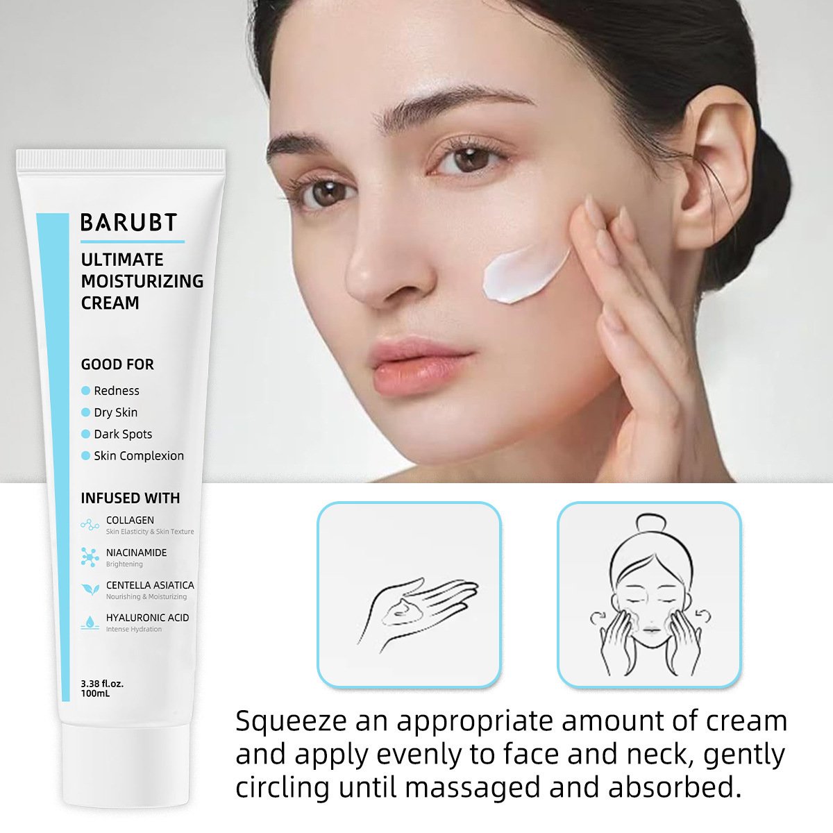 Repair Cream Ultimate Moisturizing Cream Ceramide Soothing Moisturizing Skincare - Image 6