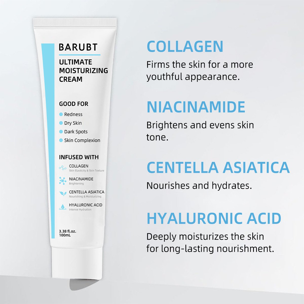 Repair Cream Ultimate Moisturizing Cream Ceramide Soothing Moisturizing Skincare - Image 3