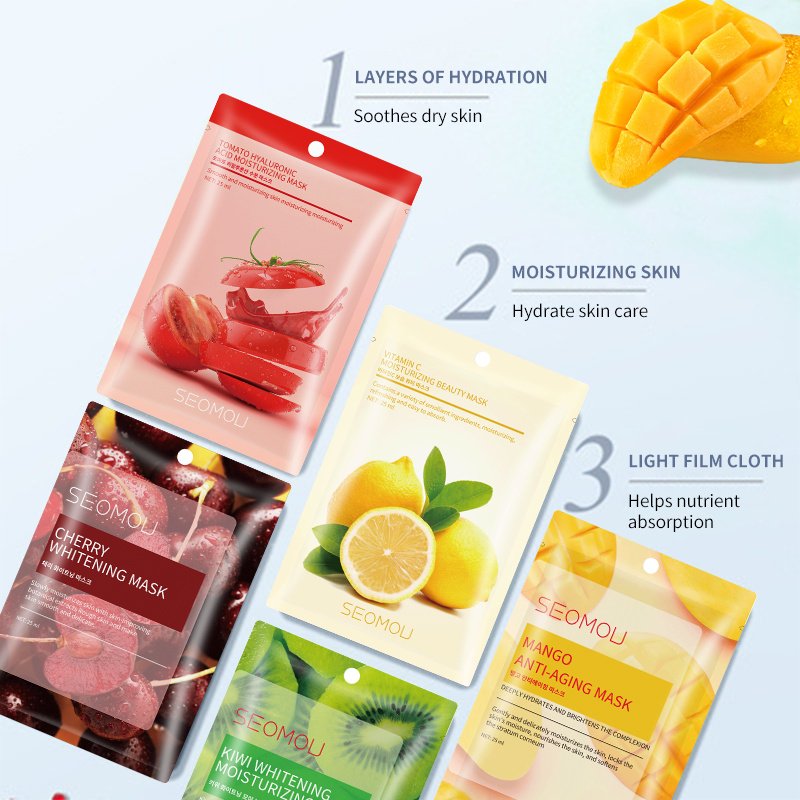 SEOMOU Papaya Face Mask 10pcs - Image 3